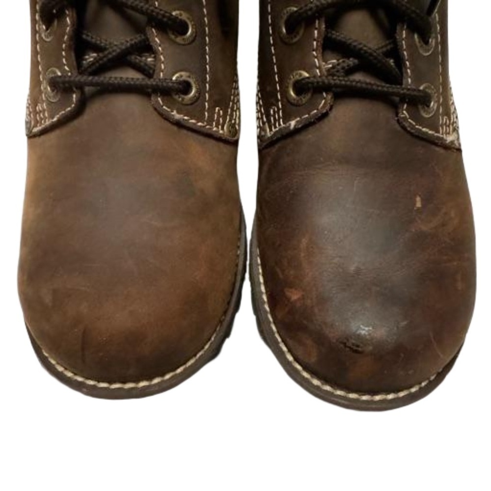 Skechers Womens Laramie Brown lace up Boots Size 7.5 NEW Has some scuff marks - Picture 12 of 16